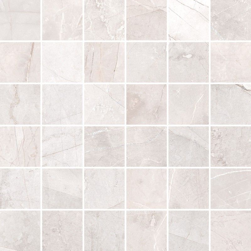 Pulpis Mosaico 4,7x4,7 Grigio Levigato DECORI 30x30 - CERDOMUS 72620 CERDOMUS - 1