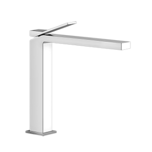 RETTANGOLO K High basin mixer without waste with GESSI connection hoses