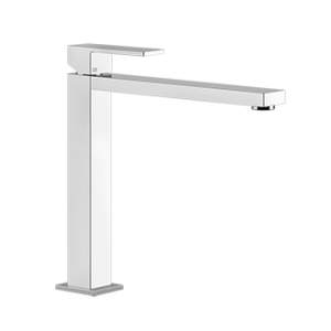 RETTANGOLO High basin mixer without waste with GESSI connection hoses