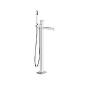 RETTANGOLO External part for external bath stand with GESSI hand shower