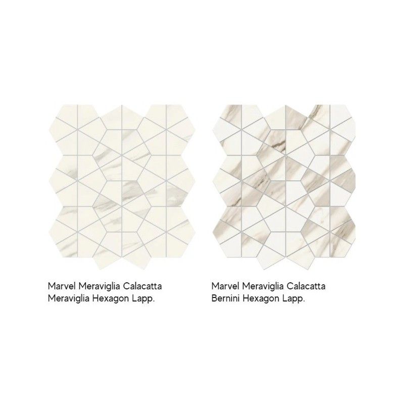 MARVEL MERAVIGLIA CALACATTA MERAVIGLIA HEXAGON GELAEPPT 40,3X46,6 - ATLAS CONCORDE AJQY CERAMICHE ATLAS CONCORDE - 1