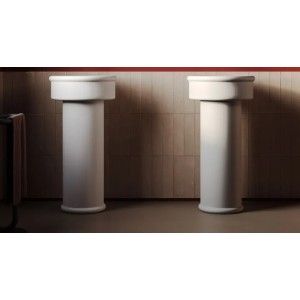 Washbasin column in glossy white BRERA h70 Artceram ARTCERAM - 4