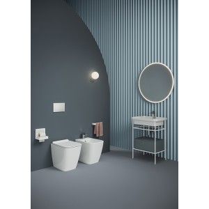 FLOOR-MOUNTED WC FLUSH TO THE WALL WITH VORTICE A 16 DRAIN THE.REEL 36x52 ARTCERAM ARTCERAM - 1