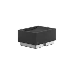 RETTANGOLO ACCESSORIES Porta sapone d'appoggio nero GESSI