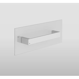 RETTANGOLO ACCESSORIES Maniglia e portasalvietta per vetro 30cm GESSI