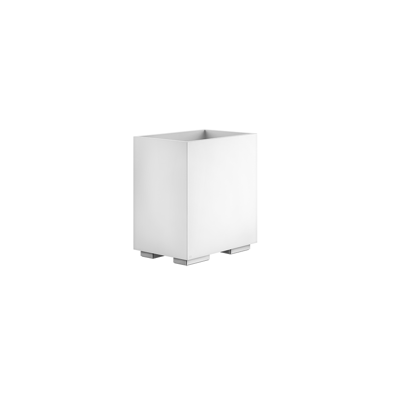 RETTANGOLO ACCESSORIES GESSI white waste paper bin