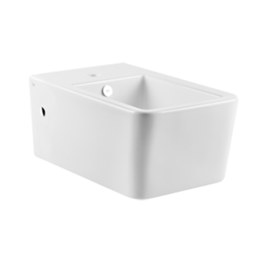 RETTANGOLO TOTAL LOOK Bidet mural en céramique avec trop-plein. Avec trou central pour robinetterie GESSI
