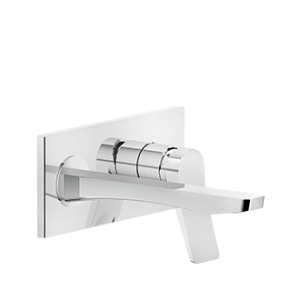 RILIEVO External part Wall-mounted mixer with medium spout without waste GESSI