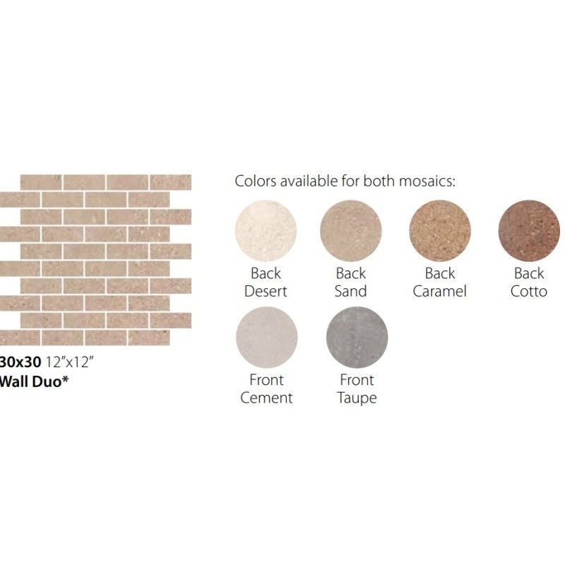 WALL DUO 30X30 BACK COTTO - CERAMICA SANT'AGOSTINO CSAWDBCO30 CERAMICA SANT'AGOSTINO - 1