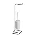 GOCCIA ACCESSORIES Floor lamp with roll holder and toilet brush holder in white GESSI GRES