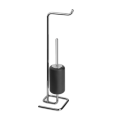 GOCCIA ACCESSORIES Lampadaire avec porte-rouleau et porte-brosse de toilette en noir GESSI GRES