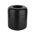 GOCCIA ACCESSORIES GESSI black GRES waste paper bin