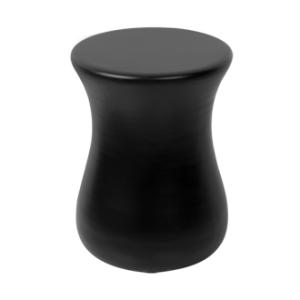 GOCCIA ACCESSORIES Pouf in Schwarz GRES GESSI