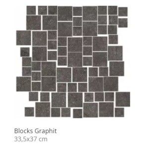 STONE LIFE BLOCKS GRAPHITE MOSAIQUE 33,5X37 - CONTEMPORARY DESIGN FLORIM  779347 CONTEMPORARY DESIGN FLORIM - 1