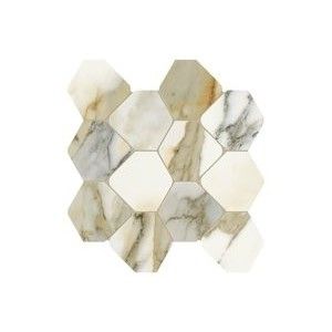 SCULTOREA  CALACATTA VENA ANTICA MOSAIQUE  ROMBO REFLEX  44,2x35,6 - CERAMICHE MARCA CORONA J563 CERAMICHE MARCA CORONA  - 1