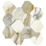 SCULTOREA  CALACATTA VENA ANTICA MOSAIC  ROMBO REFLEX  44,2x35,6 - CERAMICHE MARCA CORONA J563 CERAMICHE MARCA CORONA  - 1