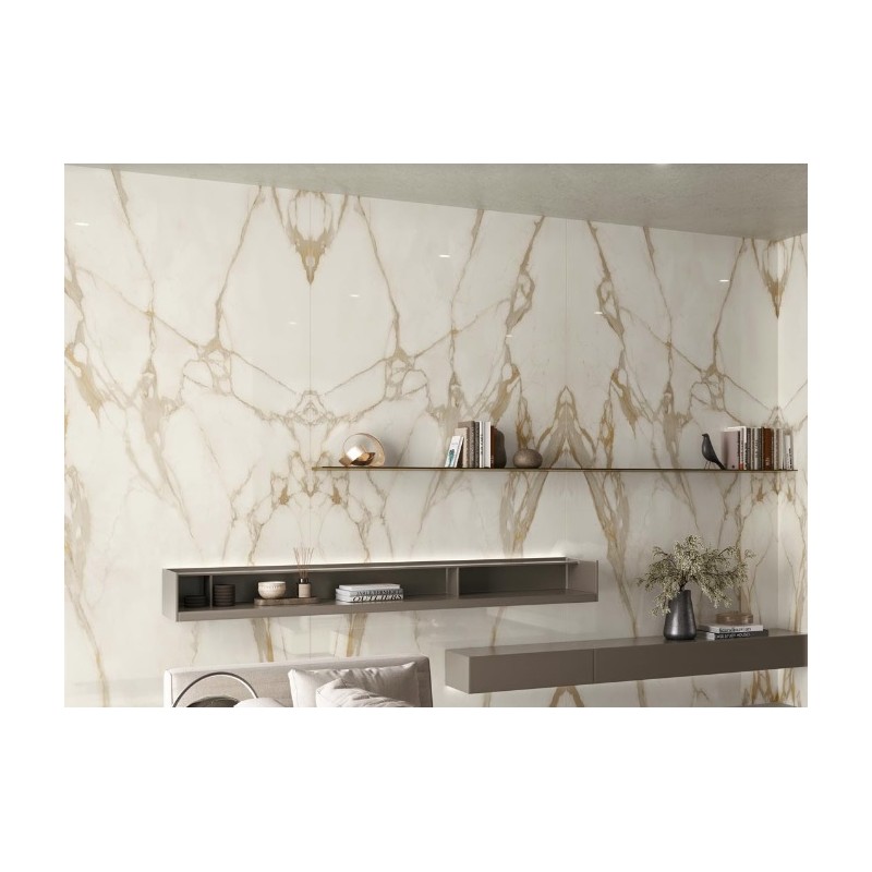 ATLAS PLAN CALACATTA GOLD BOOKMATCH LAPPATO 162X324 12MM  - ATLAS PLAN AKFB ATLAS PLAN - 1