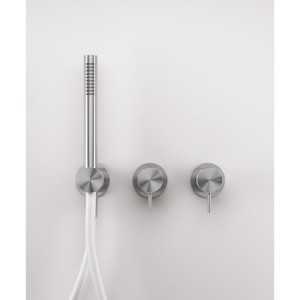 Z316 Einbau-Brausemischer Umsteller und 2-Wege-Handbrause – ohne Flex – Rubinetteria Zazzeri 3300 B401 A01  - 1