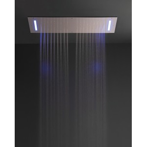 Shirò Skyrain Soffione a soffitto con pioggia e led RGB 700x400mm - Rubinetteria Zazzeri 1101 SO12 A00  - 1