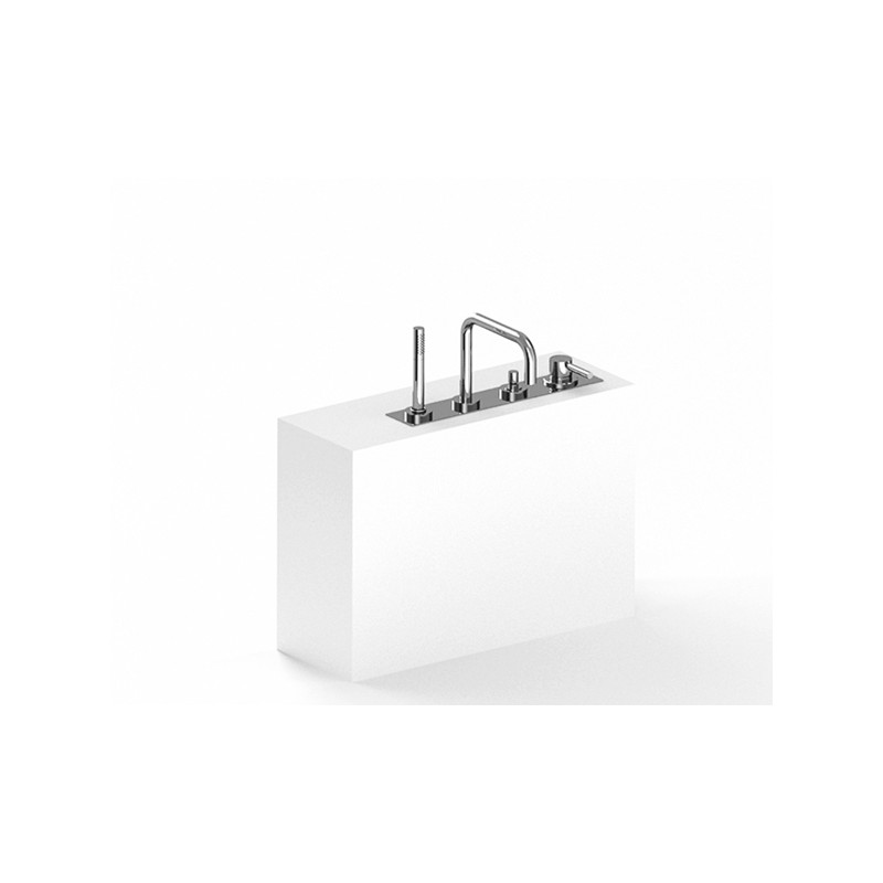 DA-DA 7 Mono 4-Loch-Badewannen-Aufsatzmischer - Zazzeri-Wasserhähne 4707 N498 A00  - 1