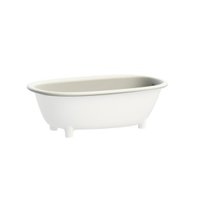 DAY Baignoire semi-encastrée en White Tec Plus L175,7 x H54,5 x P89,7 DEVON&DEVON - 1