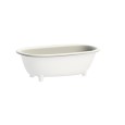 DAY Halbeingebaute Badewanne in White Tec Plus L175,7 x H54,5 x T89,7 DEVON&DEVON - 1
