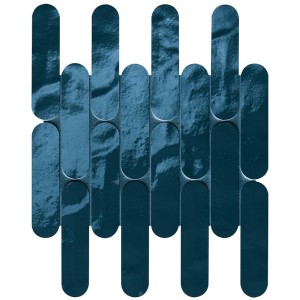 GLIM BLU NAVY CURVE MOSAICO 29X29,5 BRILL - FAP CERAMICHE fRNT FAP CERAMICHE - 1