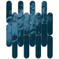 GLIM BLU NAVY CURVE MOSAIQUE 29X29,5 BRILL - FAP CERAMICHE fRNT FAP CERAMICHE - 1