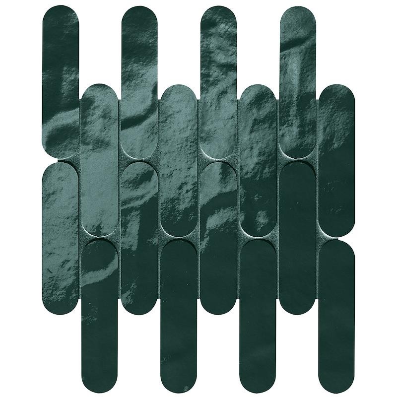 GLIM PETROLIO CURVE MOSAICO 29X29,5 BRILL - FAP CERAMICHE fRNY FAP CERAMICHE - 1