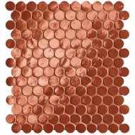 GLIM ROSSO CUORE ROUND MOSAICO 29,5X32,5 BRILL - FAP CERAMICHE fRON FAP CERAMICHE - 1