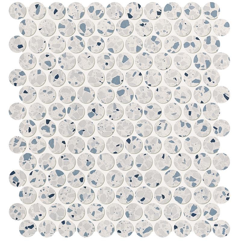 GLIM GEMME AZZURRO ROUND MOSAIQUE 29,5X32,5 MATT - FAP CERAMICHE fRUB FAP CERAMICHE - 1