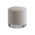 Zelda Pouf with brass base - Wark Gray cmØ46xH45 DEVON&DEVON - 1