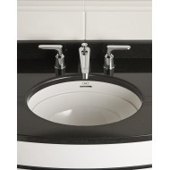 Twenties Robinetterie pour Lavabo 3 trous avec tirette - Chrome DEVON&DEVON - 1