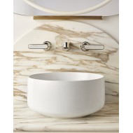 Twenties Gruppo lavabo a muro - Cromo Calacatta Oro DEVON&DEVON - 1