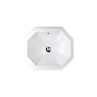 Astoria Waschbecken Waschbecken für den Einbau über oder unter der Theke L50xH17,5xT42 Weiß DEVON&DEVON - 1