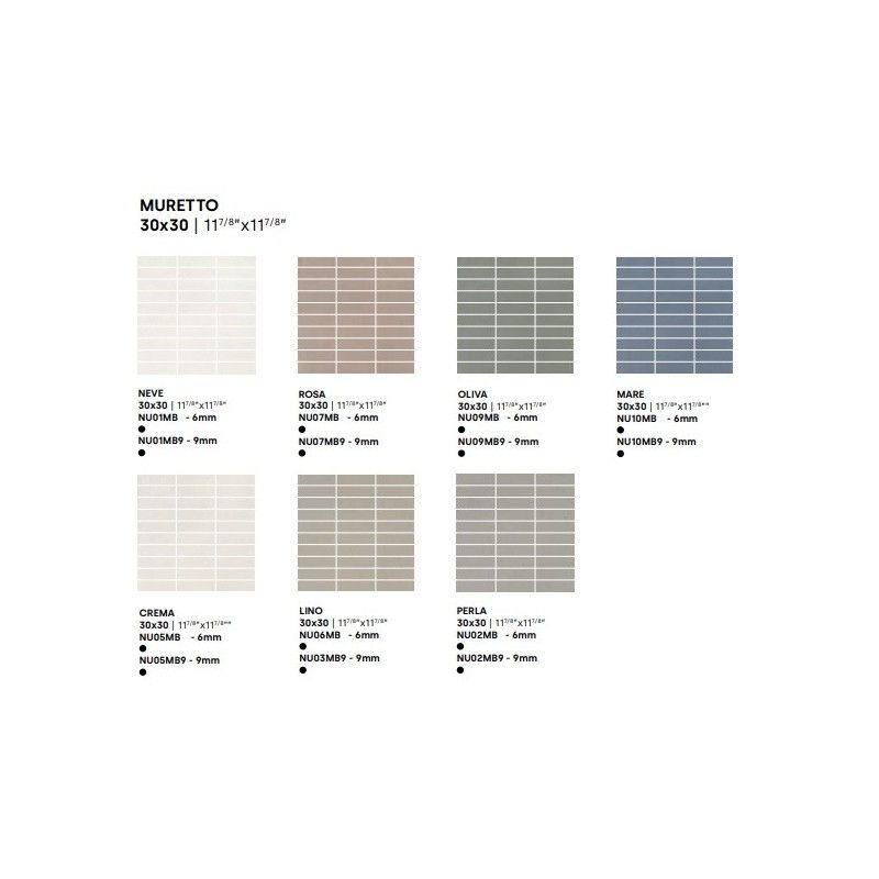 DECORA PERLA BRICK 9MM 30X30 - IMPRONTA NU02MB9 IMPRONTA - 1