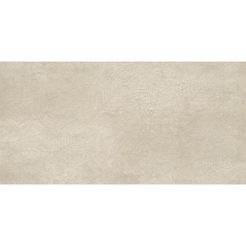 CONCRETE SIGNS WHITE LEAVES 60X120 4.8MM  - GIGACER GIGACER - 1