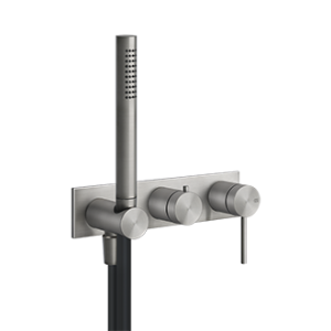 SHOWER316 Außenteil 2-Wege-Wandbatterie mit Umstellung, Wasseranschluss und GESSI-Handbrausehalter GESSI SPA  - 2