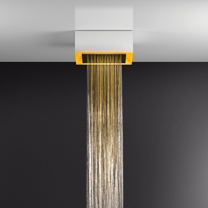 Système de douche chromothérapie faux plafond AFILO 300x300 avec fonction pluie GESSI GESSI SPA  - 2