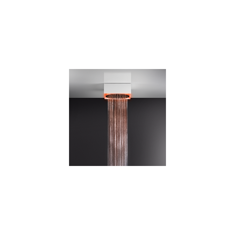 AFILO Ceiling / false ceiling shower system with chromotherapy Ø350 with GESSI rain function GESSI SPA  - 2
