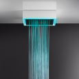 AFILO 500x500 ceiling / false ceiling chromotherapy multifunctional system with rain / waterfall / mist functions GESSI GESSI SP