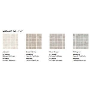 CRYSTAL GREIGE  MOSAICO 5X5 LUCIDATO  RETTIFICATO  - COEM RY2MS5L COEM - 1