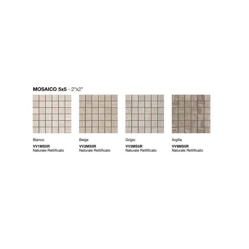 VERSATILE VEIN BIANCO  MOSAIQUE 5X5 SQ  - COEM VT1MS5R COEM - 1