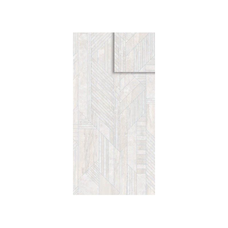 DOUBLE LINEAR TANGRAM WHITE LUX 3D 120X280 SQ - FLAVIKER PF60015126 FLAVIKER - 1