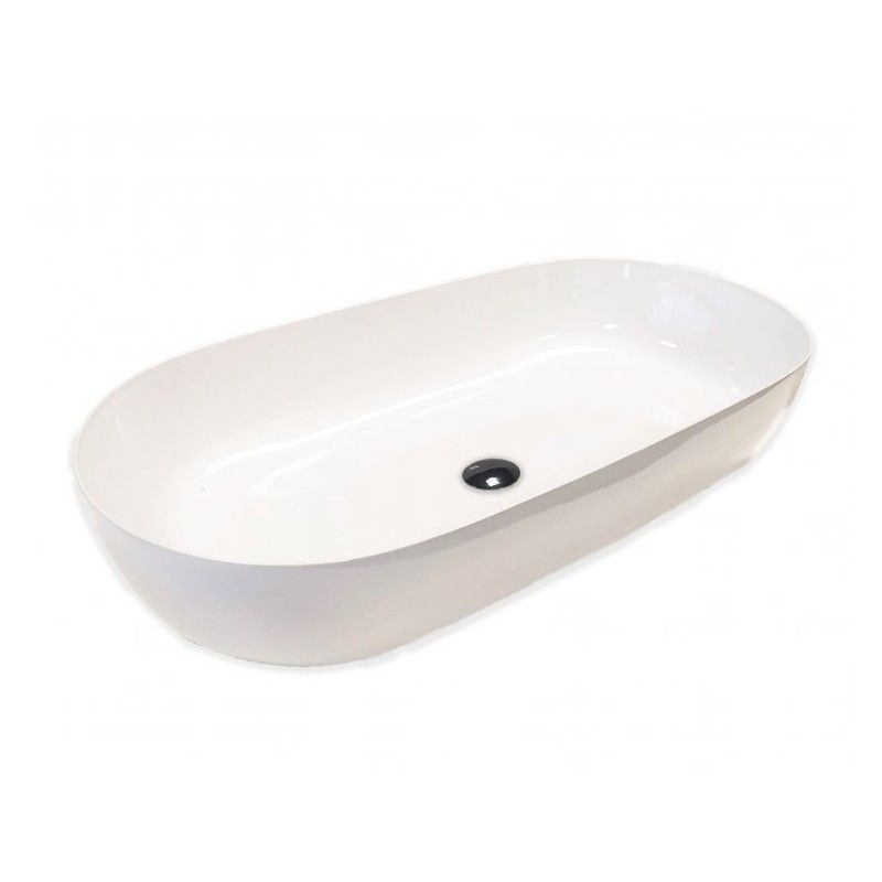 HAPPY HOUR SLIM Lavabo appoggio 21:00 S senza fori senza troppopieno 75X38 HATRIA HATRIA - 3