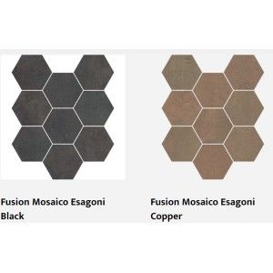 FUSION  MOSAICO ESAGONI BLACK 28,1x34,5 - CASALGRANDE PADANA 16754438 CASALGRANDE PADANA - 1