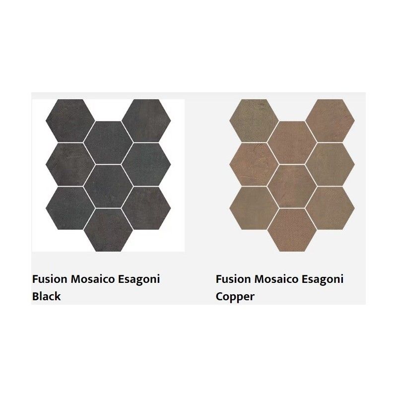 FUSION  MOSAICO ESAGONI BLACK 28,1x34,5 - CASALGRANDE PADANA 16754438 CASALGRANDE PADANA - 1
