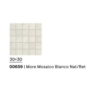 MORE MOSAICO BIANCO NATURALE RETTIFICATO 30X30 - CERAMICHE PIEMME 00659 PIEMME CERAMICHE - 1