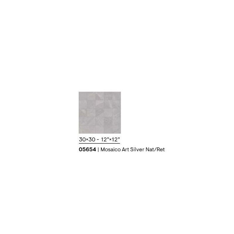 ARTDESIA 2 MOSAIC SILVER NATURAL SQ 30X30 - CERAMICHE PIEMME 05654 PIEMME CERAMICHE - 1