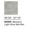 CONCRETE MOSAIC LIGHT GREY NATURAL SQ 30X30 - CERAMICHE PIEMME 00985 PIEMME CERAMICHE - 1